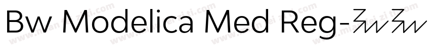 Bw Modelica Med Reg字体转换